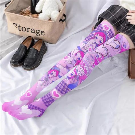 anime long socks|anime legwear socks.